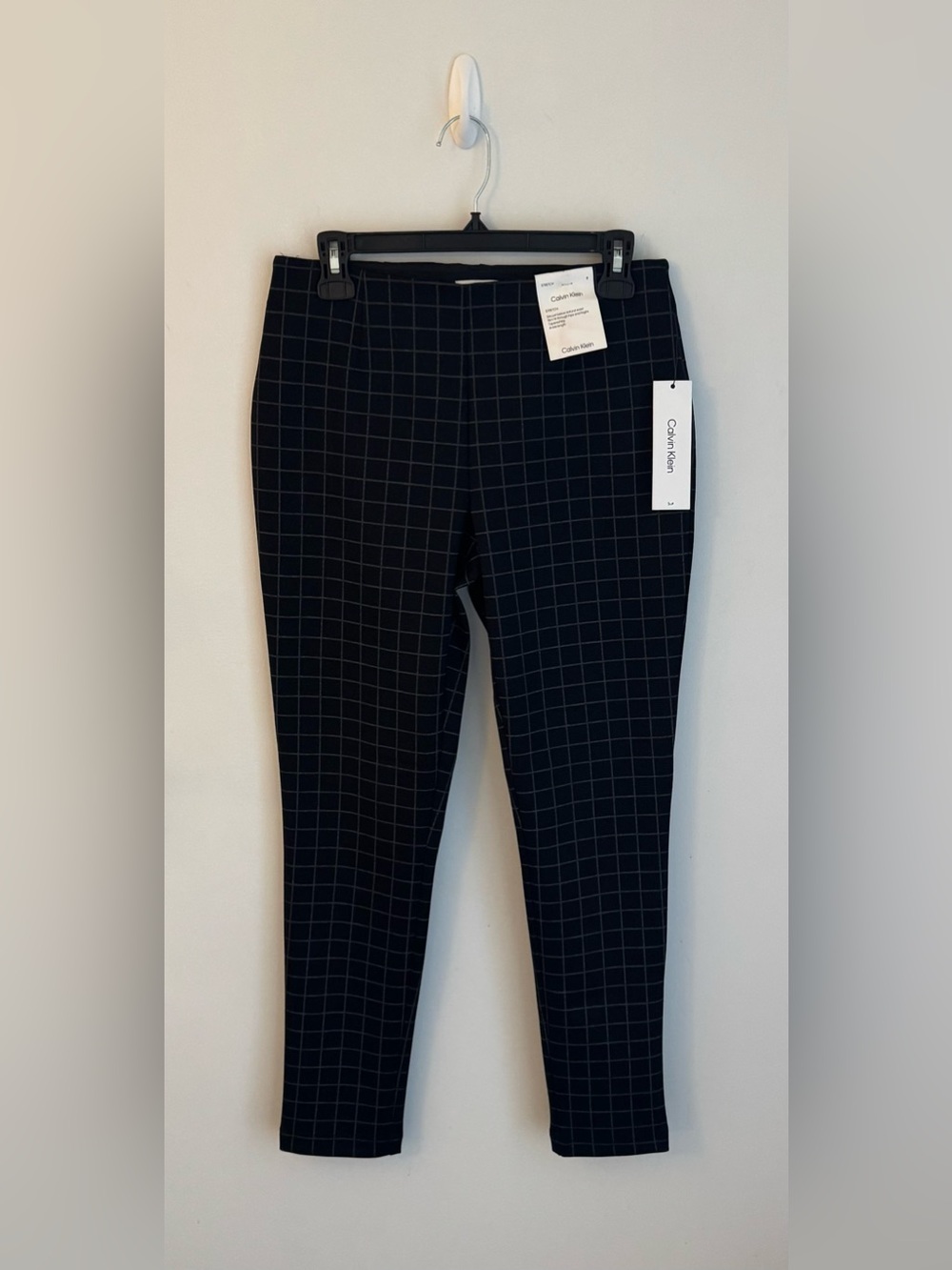 Calvin Klein Women’s Windowpane Ankle Pants – Size 8 – NWT